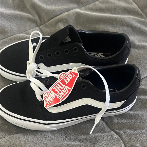 Vans Black  and White Sneakers - Picture 2 of 2